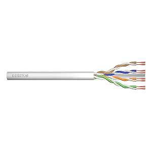 DIGITUS Roh-Patchkabel Cat6 U/UTP, две пары, 305 м, серый AWG26/7