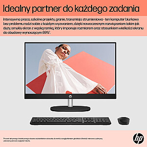 HP AIO 24-cr0008nw Athlon Silver 7120U 23,8 colio FHD AG IPS 8 GB_DDR SSD5256 Radeon 610M Win11 2Y dėklas, baltas