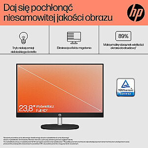 HP AIO 24-cr0008nw Athlon Silver 7120U 23,8 colio FHD AG IPS 8 GB_DDR SSD5256 Radeon 610M Win11 2Y dėklas, baltas