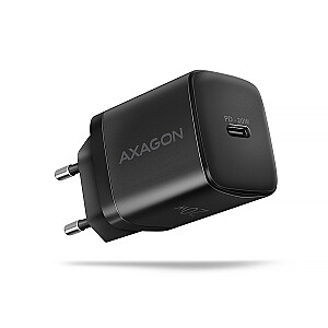 ACU-PD20 PD Сетевое зарядное устройство, 20 Вт, 1 порт USB-C, PD3.0/QC3.0/AFC/FCP/Apple Black