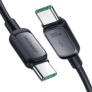 USB C – USB C kabelis 100 W 1,2 m Joyroom S-CC100A14 – juodas