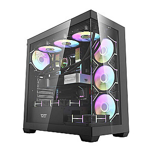 DARKFLASH DS900 computer case (black) with 7 ARGB fans