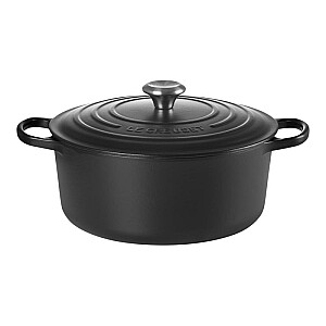 Le Creuset Signature Roaster круглый 22см, черный, Шварц (21177220000430)