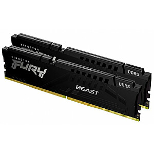 Kingston Fury Beast Black XMP 32 ГБ [2x16 ГБ, 6400 МГц DDR5 CL32 DIMM]