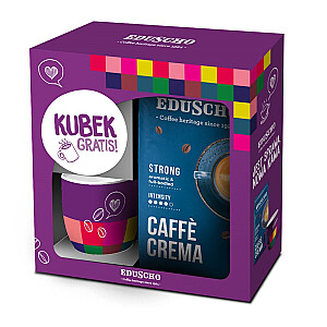 Кофе EDUSCHO Crema Strong в зернах 1кг+чашка