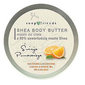 SOAP&FRIENDS Taukmedžio sviestas 80% Apelsinų kūno aliejus 200ml