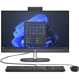 HP AIO 240 G10 i5-1335U 23,8 colio FHD 250 nitų AG 8GB DDR4 3200 SSD512 Intel Iris Xe W11Pro 3Y OnSite Black