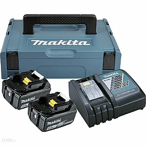 КОМПЛЕКТ БЛОКА ПИТАНИЯ MAKITA 18 В (BL1850Bx2+DC18RC) MAKPAC