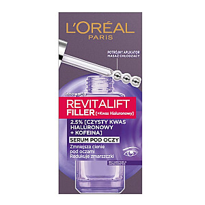 L'OREAL Revitalift Filler akių serumas, mažinantis raukšles ir tamsius ratilus, 20 ml