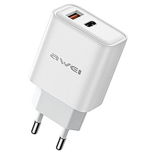 GaN USB-C sieninis įkroviklis, 22,5 W, juodas 