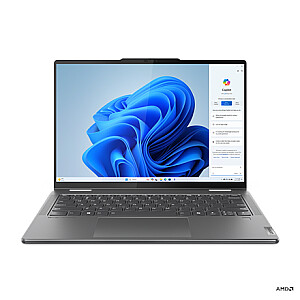 Lenovo Yoga 7 2-in-1 14AHP9 | Storm Grey | 14 colių | OLED | Jutiklinis ekranas | WUXGA | 1920 x 1200 pikselių | Blizgus | AMD Ryzen 7 | 8840HS | 16 GB | Lituotas LPDDR5x | SSD 1000 GB | AMD Radeon 780M Grafika | Windows 11 versija "Bluetooth" 1 8. 8.