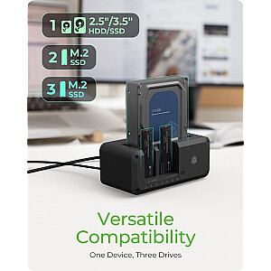 IB-2924MSCL-C31 prijungimo stotis ir CloneStation nuo 1x 2,5"/3,5" iki 1x M.2 NVMe ir M.2 NVMe iki M.2 NVMe 