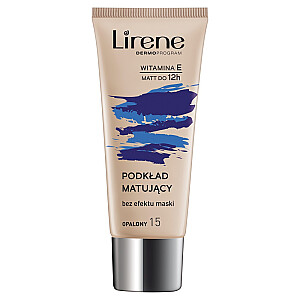 LIRENE Nature Matte matizuojantis skystis veidui 15 Įdegis 30ml