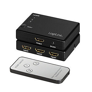 Переключатель 3x1 HDMI, 1080p, 60 Гц, с дистанционным управлением