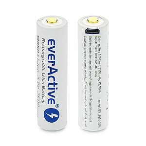 Baterija 18650 3.7V Li-ion 3500mAh micro USB 