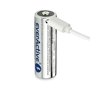 Baterija 18500 3,7 V ličio jonų 2100 mAh USB-C 