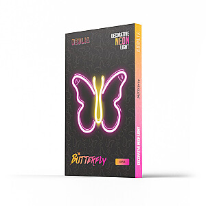 Neoninė LED lemputė BUTTERFLY rožinė NNE03 Neolia