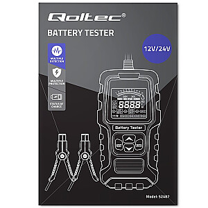 Skaitmeninis baterijų testeris su LCD ekranu | 12V | 24V | 3Ah-400Ah 