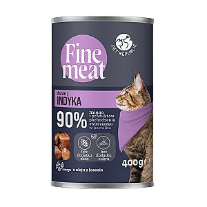 PET REPUBLIC Fine Meat Kalakutienos šlapias kačių maistas - 400g