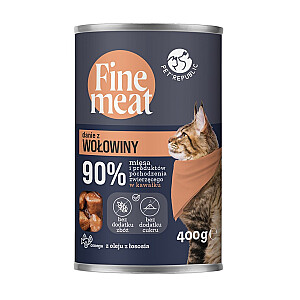 PET REPUBLIC Fine Meat Jautienos patiekalas - šlapias maistas katėms - 400g