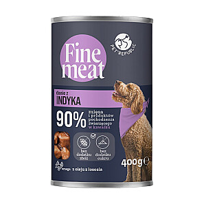 PET REPUBLIC Fine Meat kalakutienos patiekalas - šlapias maistas šunims - 400g