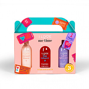 I LOVE SET Me Time kūno losjonas, dušo želė ir vonia, kūno losjonas, dušo želė, vonios skystis 3x250 ml