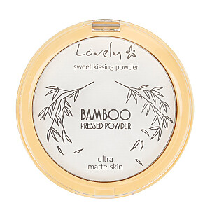 LOVELY Bamboo Pressed Powder прозрачная, матирующая прессованная пудра для лица 10г