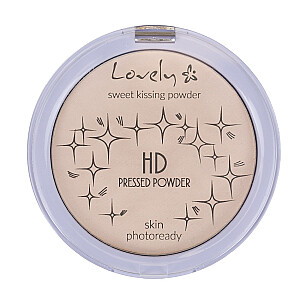 LOVELY HD Pressed Powder skaidri matinį efektą suteikianti veido pudra su simondsijų aliejumi 10g