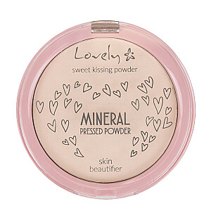 LOVELY Mineral Pressed Powder skaidri, matizuojanti mineralinė fiksavimo priemonė veidui 10g