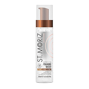 ST.MORIZ Advanced Express Self Tanning Foaming Water bespalvės savaiminio įdegio putos kūnui ir veidui 200ml