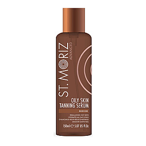 ST.MORIZ Advanced Pro Gradual Oily Skin Tanning Serum savaiminio įdegio serumas riebiai ir spuoguotai odai 150ml