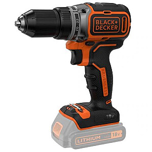 Black & Decker BL186N, Дрель с пистолетной рукояткой, без ключа, 1650 об/мин, 3,5 см, 1,3 см, 52 Н·м - Без аккумулятора и зарядного устройства