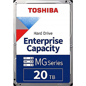 „Toshiba MG“ serijos serverio diskas, 20 TB, 3,5 colio, SATA III (6 Gb/s) (MG10ACA20TE)