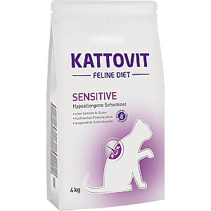 Kattovit Sensitive 4кг сухой корм для кошек Взрослый