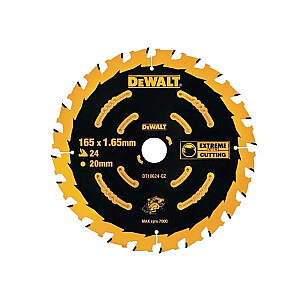 Diskinis pjūklas Dewalt Wood 165x20mm 24 dantukai. - DT10300