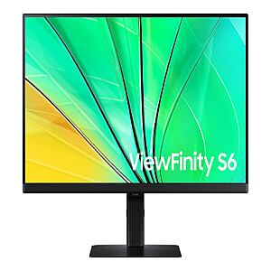 Samsung LS24D600EAUXEN 24" IPS ViewFinity S6 S60D QHD monitorius 2560x1440/16:9/350cd/m2/5ms HDMI, USB, DP