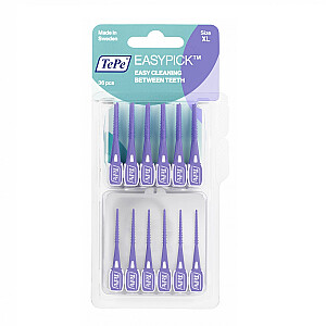 TEPE EasyPick Interdental dantų šepetėliai/dantų krapštukai XL dėkle Violetinė 36 vnt.