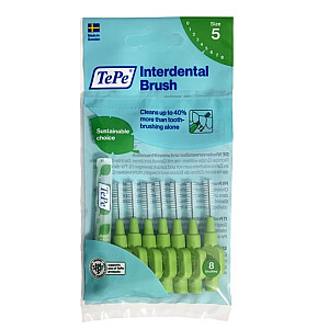 TEPE Original Interdental šepetėliai 0,8mm Green 8 vnt.