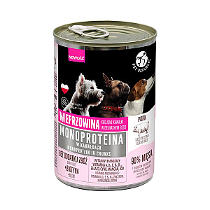 PET REPUBLIC Monoprotein kiauliena - šlapias šunų maistas - 400 g