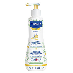 MUSTELA maitinamasis valomasis gelis su šaltu kremu maitinamasis valomasis gelis sausai odai 300ml