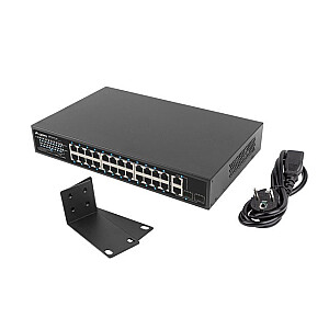Коммутатор 24X 100 МБ POE+ /2x COMBO 250 Вт RSFE-24P-2C-250 