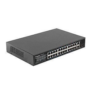 Коммутатор 24X 100 МБ POE+ /2x COMBO 250 Вт RSFE-24P-2C-250 