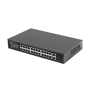 Коммутатор 24X 100 МБ POE+ /2x COMBO 250 Вт RSFE-24P-2C-250 