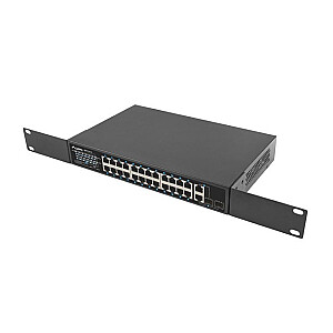 Коммутатор 24X 100 МБ POE+ /2x COMBO 250 Вт RSFE-24P-2C-250 