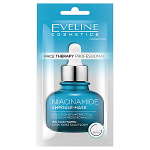 EVELINE Face Therapy Niacinamido ampulinė kaukė veidui 8ml