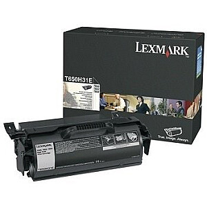 Картридж с тонером Lexmark T650H31E 1 шт. Оригинальный черный