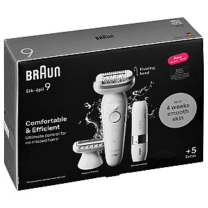 Эпилятор Braun Silk-épil 9 9-341 40 пинцетов Белый