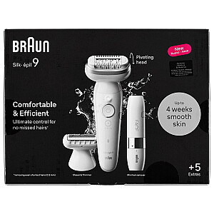 Эпилятор Braun Silk-épil 9 9-341 40 пинцетов Белый