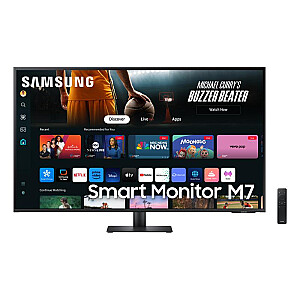 Samsung LS43DM702UUXDU 43 colių VA išmanusis monitorius 3840x2160/16:9/300cd/m2/4ms HDMI, USB