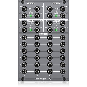 Behringer 173 QUAD GATE/MULTIPLES Modulinis sintezatoriaus modulis